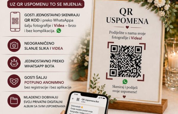 💍 QR Uspomena – sve vaše uspomene na jednom mjestu
